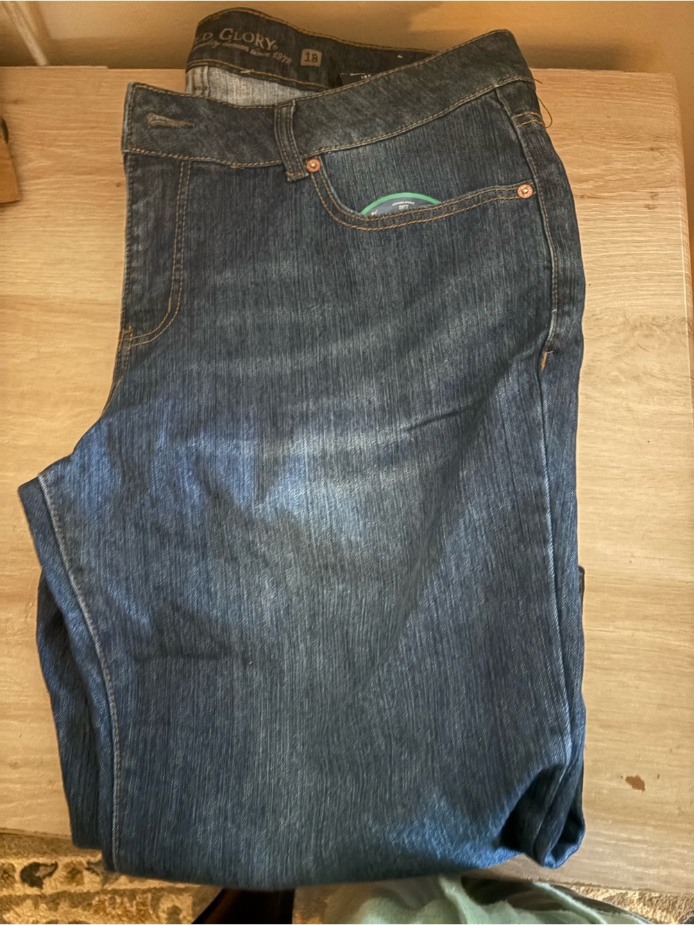Faded Glory Dark Blue boot cut Jeans